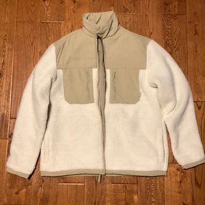 H&M Cream/Tan Colour Faux Shearling Jacket